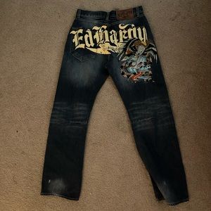 Ed Hardy Denim Jeans Men’s 31/32 vintage eagle skull design